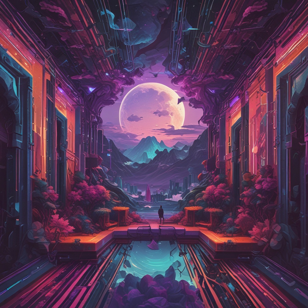 A unique digital NFT artwork